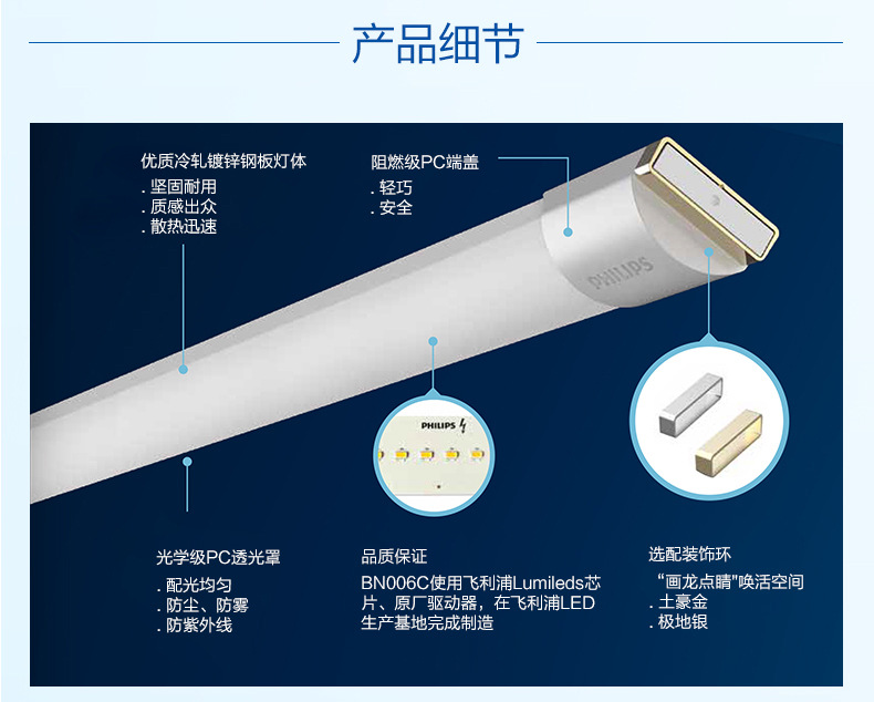 飞利浦明尚BN006C LED支架产品细节